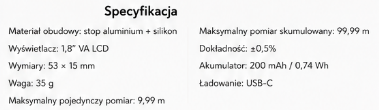 Elektroniczna Miarka Cyfrowa LCD